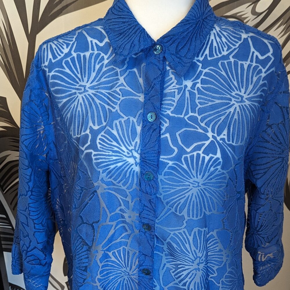 Sheer button up